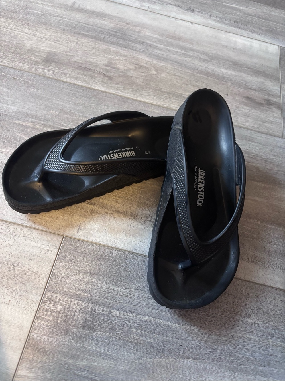 Birkenstock Black EVA Thong Sandals